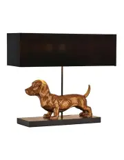 [Lexi Lighting] Dachshund Elegance Table Lamp in Gold