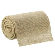 10 Yards Natural Burlap Ribbon 6 Inch Jute Burlap Wired Ribbon Rustic Ribbon