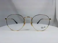 在飛比找Yahoo!奇摩拍賣優惠-『逢甲眼鏡』Ray Ban雷朋 光學鏡框 全新正品 金色復古