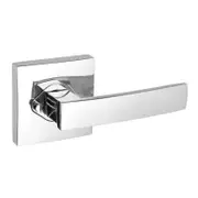 Gainsborough Bright Chrome G2 Series Square Backplates Angular Privacy Leverset