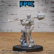 Bald Dwarf Female by Epic Miniatures | D&D | DnD | Print on Demand