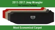 Lloyd Velourtex Small Cargo Carpet Mat for '11-17 Jeep Wrangler w/Jeep Grill (for: Jeep)