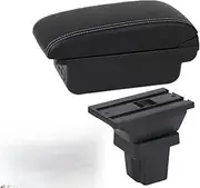 Car Armrest Storage Box Accessories for Chevrolet for Trax for Tracker 2015 2016 2017 2018 2019 Storage Box(B1 Black White 3USB6)