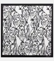 [Jacquemus] Jacquemus Poisson printed silk scarf One Size white