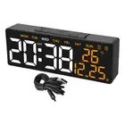 Multifunctional Digital Alarm Clock with Date Week and Temperature Display