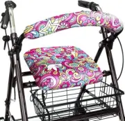 Universal Rollator Walker Seat and Backrest Rollbar Covers Stretchable Protector