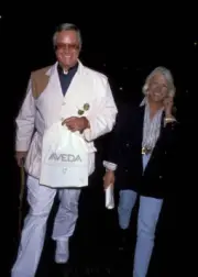 Larry Hagman & wife Maj at Opening night of Cirque Du Soleil - 1990 Old Photo 1