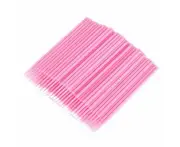 500pcs Disposable Eyelash Swab Applicator Micro Brush Mascara Tools Extension Pink