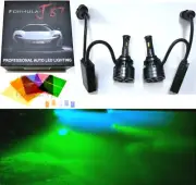 LED Kit F15 140W 9005 HB3 Green Two Bulbs Head Light Low Beam Plug Play OE