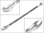 20cm Extra Long Dual Micro Mini Spoon Stainless Steel Double Tiny Metal Scoop