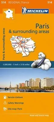 Ile-de-France - Michelin Regional Map 514