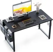 Computer Desk Home Office Desk, Modern Writing Table, Simple Style PC Table with Storage Bag and Headphone Hook