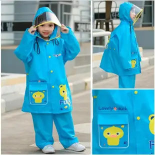 【Baby童衣】任選 兒童兩件式雨衣 雨衣雨褲套裝 88076(粉色)