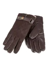 [Ozwear Ugg] Quilted Touch Screen Glove in Chocolate