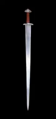 Viking Norse Skall Functional battle ready sword With Wooden Scabbard