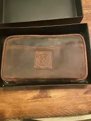 Real Leather Cigar Travel Zipper Case W/ Lighter and Snip Holder (BRAND NEW).
