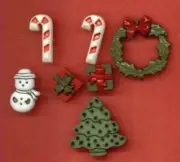 Christmas Buttons Assortment Set - Buttons Galore