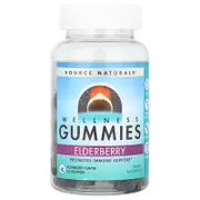 Source Naturals, Wellness Gummies, Elderberry, 60 Gummies