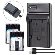 2x Battery +Charger for CANON EOS 350D 400D NB-2LH NB-2L PC1018 E160814 G9 G7