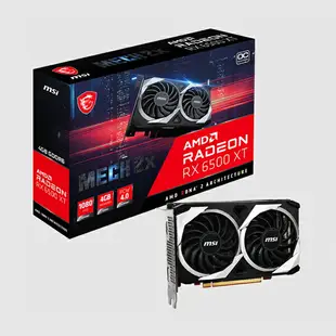 微星Radeon RX 6500 XT MECH 2X 4G OC 顯示卡