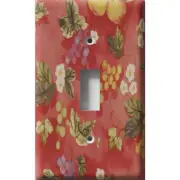 SnazzySwitch Fruits 'n' Flowers - Light Switch Plate Cover