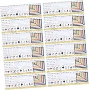 DIYEAH 25pcs Colorful Classroom Desk Name Tags Writable Name Plates for Student Identification Printing for Location for Back to School Decor