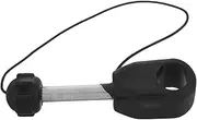 Yardwe Rubber Boat Accessories Kayak Paddle Buckle Inflatable Paddle Board Accessories Boat Oarlock Socket Kayak Oar Bracket Oar Rack PVC Black