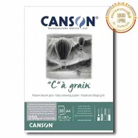 在飛比找Yahoo!奇摩拍賣優惠-CANSON康頌c-a-grain繪畫本 土黃赭黃色 灰色紙