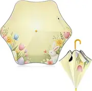 [ODAWA] Kids Umbrellas Sunny Easter Pastel J Handle Golf Stick Umbrella, Sun Umbrella Uv Protection