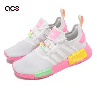 在飛比找Yahoo奇摩購物中心優惠-adidas 運動鞋 NMD R1 J 大童鞋 女鞋 灰 粉