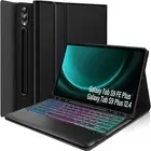 Keyboard Case for Samsung Galaxy Tab S9 Plus/ S9 FE Plus 12.4 Inch 2023, 3-Zone