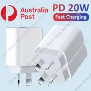 20W USB Type-C Wall Adapter Fast Charger PD Power For iPhone 16 15 14 13 12 8 XR