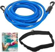Swimming Training Belts Durable Resistent Elastic Resistance Bands Swim Exerciser Belt for Adult, Kid, Pro, Amateur Use