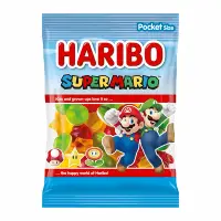 在飛比找Yahoo奇摩購物中心優惠-HARIBO哈瑞寶超級瑪利歐造型Q軟糖75g