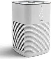 LEVOIT Air Purifier for Home Bedroom, Fresheners Filter Small Room Cleaner with Fragrance Sponge for Smoke, Allergies, Pet Dander, Odor, Dust Remover, Office, Desktop, Table Top, 1 Pack, White