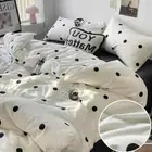 Simple Style Bed Linen Set Skin-friendly Bedsheet Set Pillowcase Bedding Set