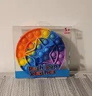 Push Pop Squishers Multicolor Circle With Star Fidget Sensory Toy OldGnuCom