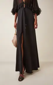 [Chloé] Leonie Crystal-Embellished Leather Pumps
