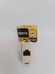 Vimar 08215 Ivory RJ11 Phone Jack, 4 Position