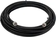 fmuser 50ft RG-8U Low Loss Coaxial Cable with 50 Ω Impedance, Ideal for FM Transmitter, CB Radio, HAM Radio, VHF Radio, VSWR Meter and Antenna (N-Male to N-Male)