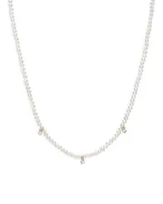 Zoe Lev 14K Yellow Gold Cultured Freshwater Pearl & Diamond Collar Necklace, 14-16