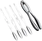 Cabilock Stainless Steel Crab Clip Crab Needle Spoon Set of 5 Pcs Seafood Tools for Lobster