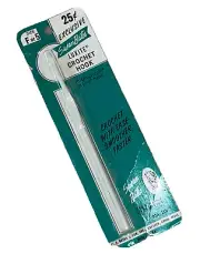 Vintage Susan Bates LUXITE Micro-ground In-Line head Crochet Hook Size F or 5