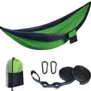 Nevenka Camping Portable Hammocks with 2 Tree Straps for Travel Beach Backyard-3ColorGreen