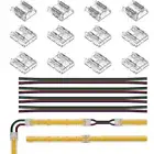 2/3/4pin COB fob LED Strip Corner Connector for Single Color RGB CCT Strip light