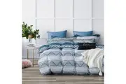 Jasper microfiber reversible quilt cover set-super king size