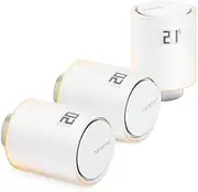 NETATMO NBU-NAV-EU Smart Radiator Thermostat, Pack of 3, Additional Module for The Smart Radiator Thermostat Starter Pack and for The Smart Thermostat, Save Energy and Increase Comfort