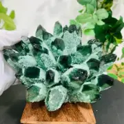 1758g Cultivate Green Quartz Crystal Cluster Mineral Specimen Energy Healing