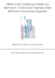 HBlife Stainless Steel Toothpaste and Toothbrush Holder