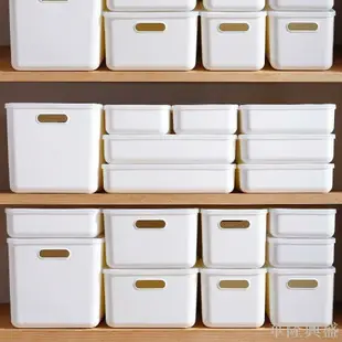 桌面雜物收納盒零食整理盒玩具衣服家用宿舍衣柜儲物箱雜物收納箱